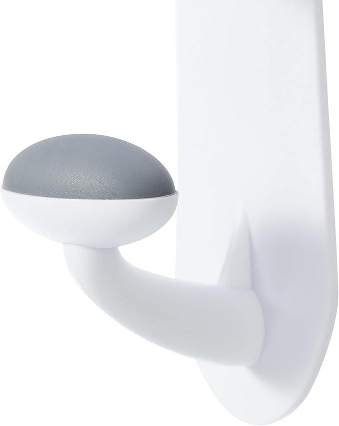 2 Pcs Over the Door Rubber Grip Hooks for Closet and Bathroom Storage, Anti-Slip Heavy-Duty Hangers for Towels Bags Coats, Sturdy Storage Organizer, No-Drill Easy Install Hangers