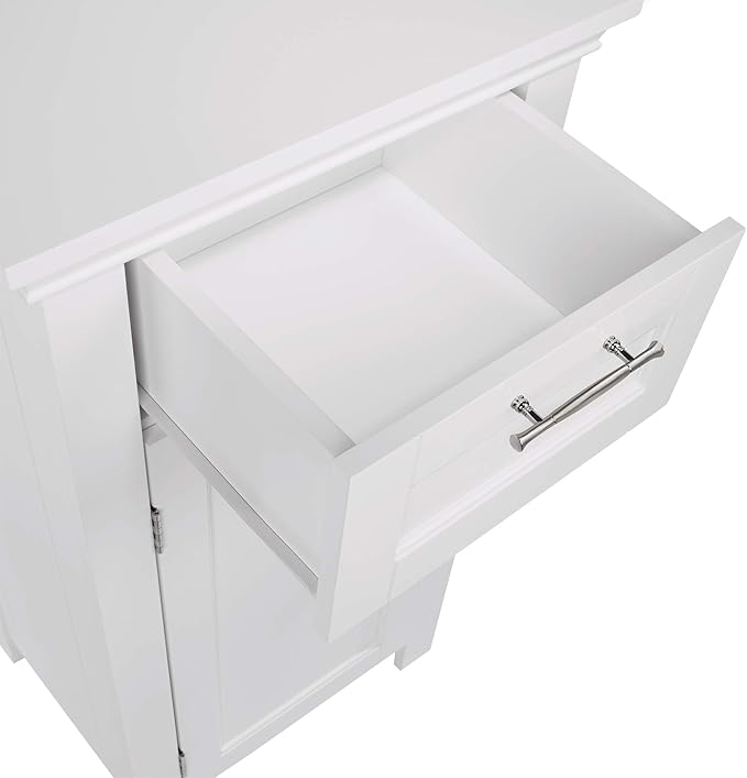 RiverRidge 06-037 Somerset Single Door Floor Storage Cabinet, White