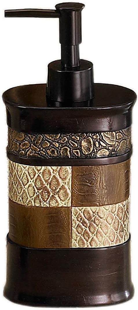 Zahari Home Zambia Stylish Soap Dispenser Modern Classic Luxury Decor Animal Print Western Design Lotion Pump