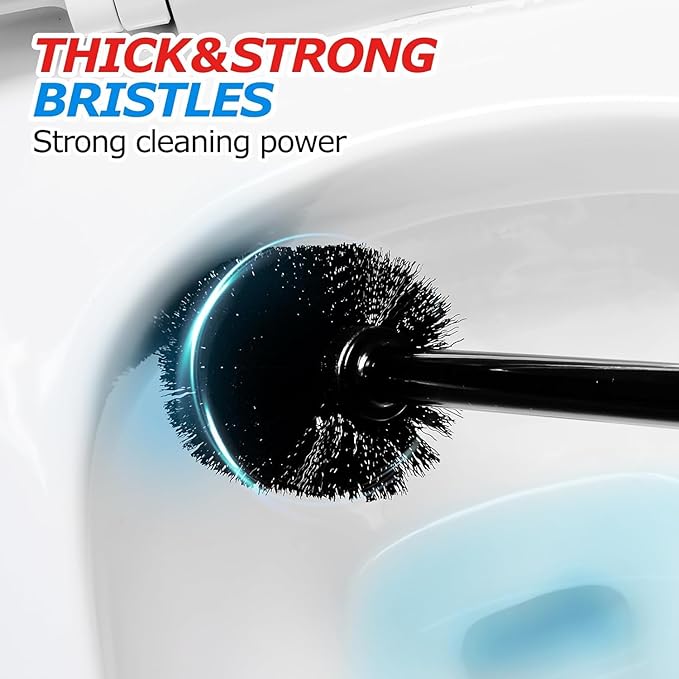 FORASTO 3Pack 3 in 1 Toilet Brush and Plunger Set,Toilet Bowl Brush Plunger Set,Toilet Brush Plunger Combo,Cleaning Brush,Cleaning Supplies, Crevice Cleaning Brush, Bathroom Cleaning Tools.
