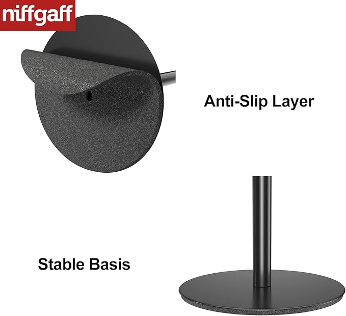 Black Toilet Paper Holder Stand and Dispenser for 4 Spare Rolls,Stainless Steel Free-Standing Toilet Tissue Paper Roll Storage Shelf, Bathroom Accessories