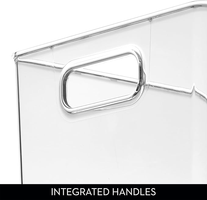 iDesign Large Clear Plastic Storage Bin for Bathroom or Vanity, Organizer for Hair Tools & Shampoo Bottles
