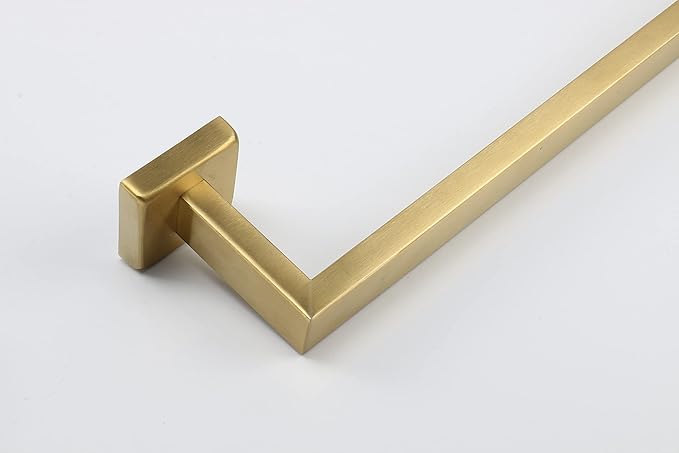 TocTen Bath Towel Rack - Square Base Thicken SUS304 Stainless Steel Towel Bar for Bathroom, Bathroom Accessories Towel Rod Heavy Duty Wall Mounted Towel Holder. (Brushed Nickel, 36)