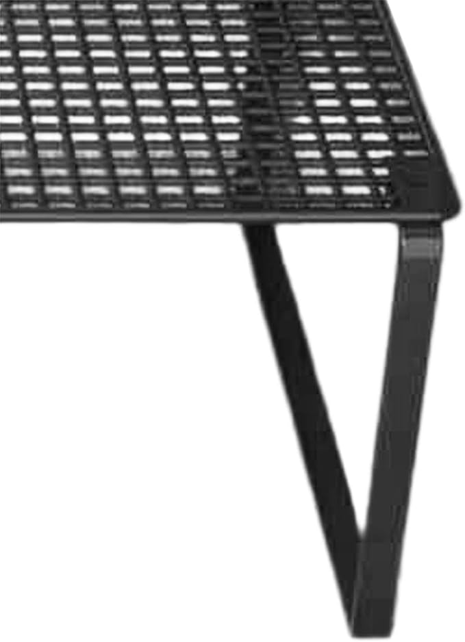 Expandable Cabinet Storage Shelf Adjustable Organizer Rack Stand Riser for Under Sink Wardrobe Books Dorm Kitchen- Black 50 to 85cm