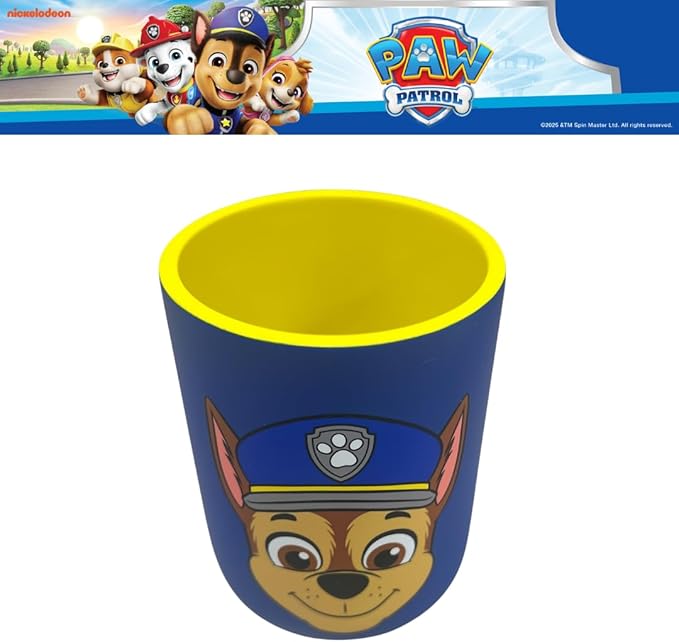 Paw Patrol Chase Kids Toothbrush Holder - Makeup Brushes/Pens Tumbler, (Officially Licensed Product) By Franco
