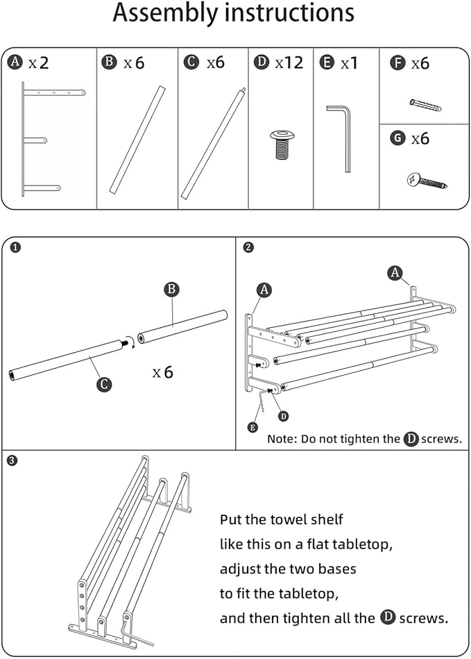 24 inch Towel Racks for Bathroom, VOTZAAQ Towel Shelf with Double Towel Bar, Stainless Steel Towel Storage for Lavatory Wall Mounted, 3-Tier Towel Hanger Towel Holder, Brushed Nickel