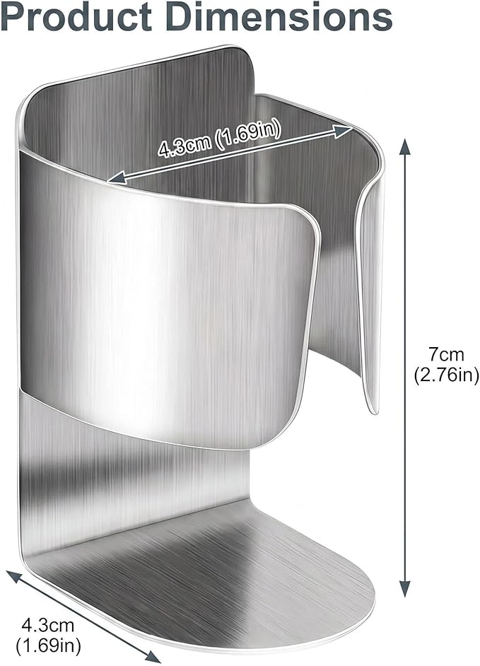 Electric Toothbrush Holder Wall Mount – No Drill 304 Stainless Steel Self Adhesive Bathroom Organizer for Toothbrush/Toothpaste/Facial/Razor – Space Saving Waterproof Rustproof – Silver 2-Pack