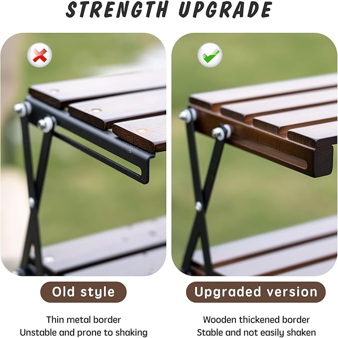 3-Tier Compact Storage Rack - Lightweight,Camping Shelves, Lightweight Compact for Outdoor Picnic，Foldable Storage Shelves Portable Folding Camping Table with Storage