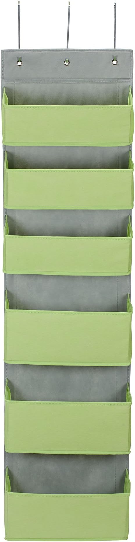 Household Essentials 2167-1 Over-the- Over-the-Door Organizer, Green