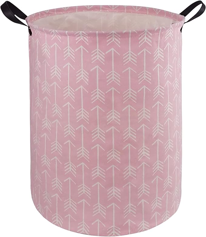 Kids Laundry Hamper Storage Basket Laundry Organizer Hamper Storage Bins Clothes Box Nursery Hamper Gift Basket with Handles (Arrow)
