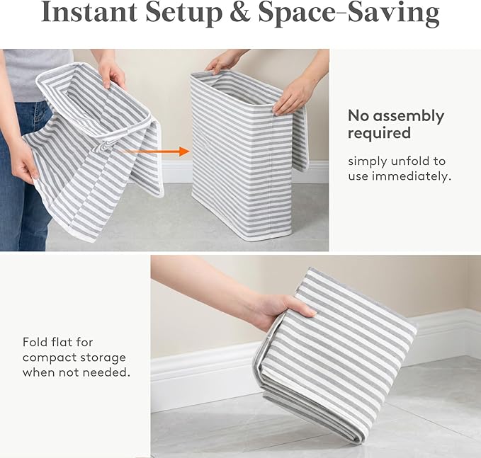 Lifewit 22L Toilet Paper Storage Holder for 9 to 12 Rolls, Foldable Fabric Toilet Paper Basket with Lid, Freestanding Bathroom Tissue Storage and Organization for TP, Towels and Toiletries, Gray