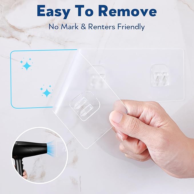 Adhesive Stainless Steel Shower Caddy Shelf Organizer - Renter-Friendly Bathroom Storage (Matte Black 2PCS)