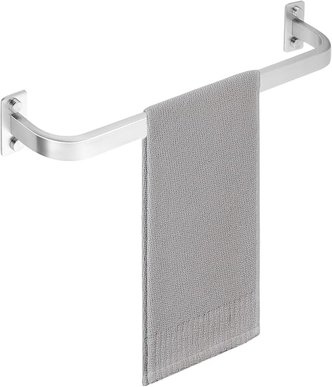 Mooche Bathroom Towel Bar, 16 inch Towel Racks for Bathroom Wall Mounted, SUS304 Stainless Steel Heavy Duty Towel Holder Bathroom Accessories Modern Home Decor, Brushed Finished