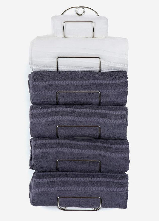 Towel Racks for Bathroom Wall Mounted Metal Wine Rack Towel Shelf Towel Holder for Bath Chrome