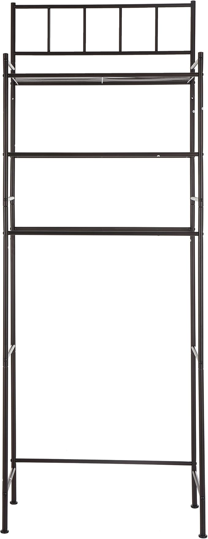 Finnhomy 3 Shelf Bathroom Space Saver Over The Toilet Rack Bathroom Corner Stand Storage Organizer Accessories Bathroom Cabinet Tower Shelf with ORB Finish 23.5" W x 10.5" D x 64.5" H, F20HHS3E7372