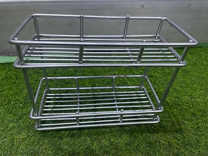 Stainless Steel 2 Tier Kitchen Rack | Kitchen Pantry Storage Organizer | Multipurpose Storage Organizer | Kitchen Racks | Kitchen Organizer | Kitchen Accessories Items Rack