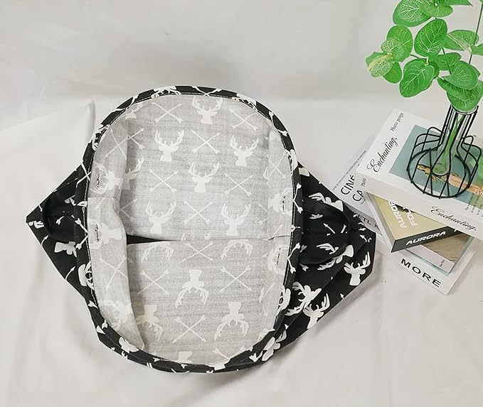 Kids Laundry Hamper Clothes Gift Basket Storage Laundry Baskets Organizer Bin with Handles for Nursery Room (Deer)