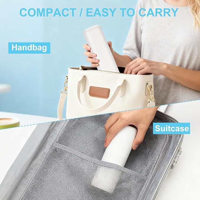 Travel Toothbrush and Toothpaste Case,Portable White Tooth Brush Holder,Large Toothbrush Container with Mouthwash Cup,2 in 1 Toothbrush Organizer for Traveling,Camping,School,Home -2PCS