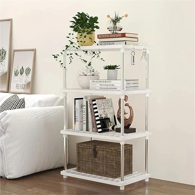 1PC Multi-Level Storage Rack for Kitchen, Bathroom & Living Room Floor, Multipurpose Organizer for Snacks and Daily Supplies
