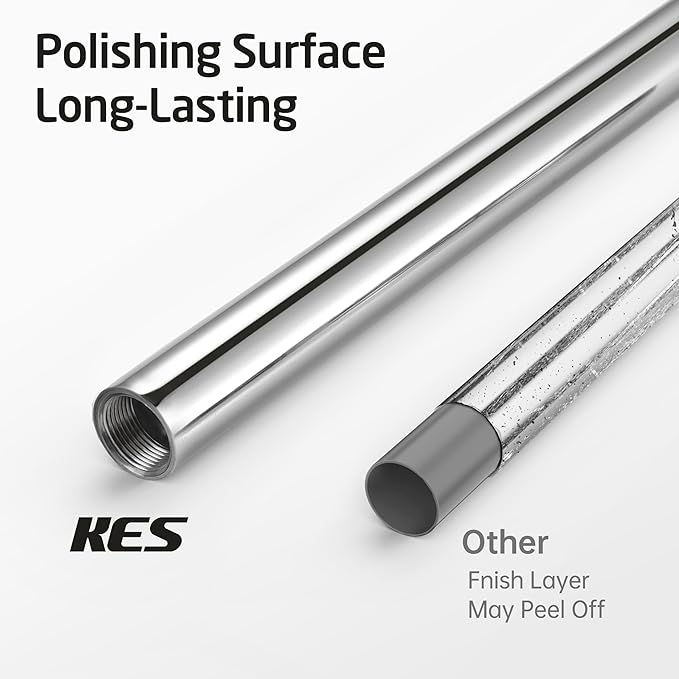 KES Toilet Paper Holder Free Standing 26" H (Taller Version), Toilet Paper Holder Stand with Weighted Base for Bathroom, Rustproof 18/8 Stainless Steel Polished Finish, BPH283S66