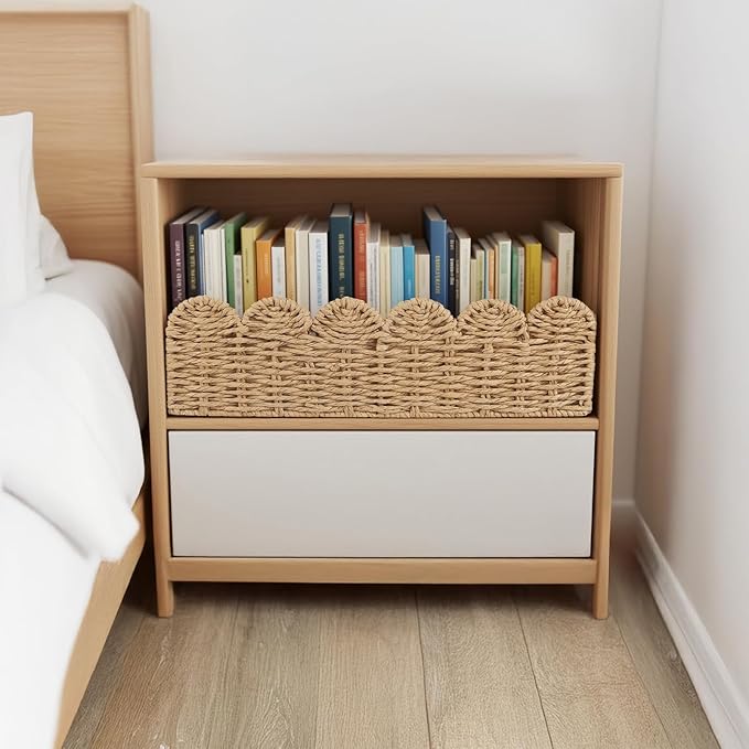 Toilet Paper Storage Baskets, Basket for Bathroom Organizers and Accessories, Decor for Toilet Tanking and Shelves
