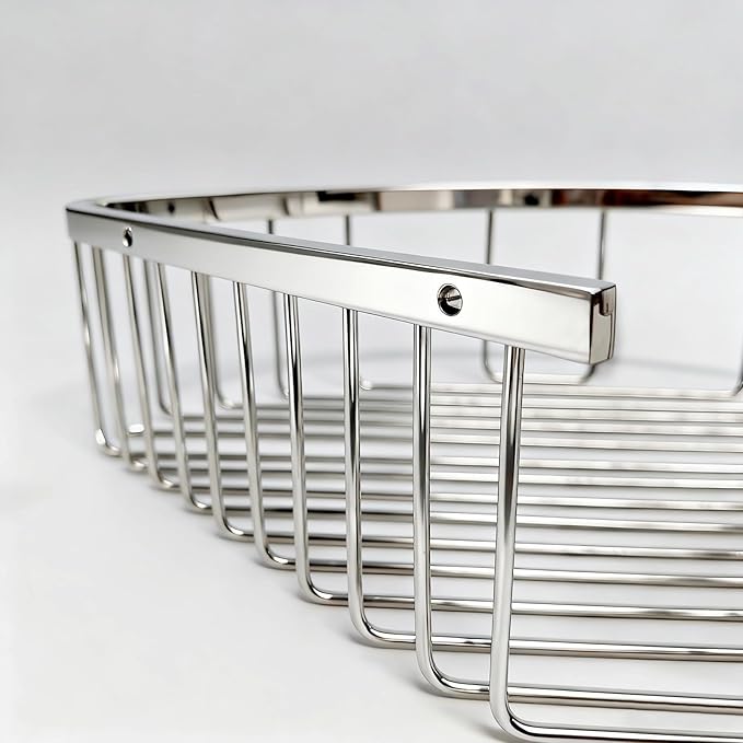 Corner Shower Caddy Basket - 304 Stainless Steel Corner Storage Rack,Organizer Wall Mounted Basket,Washbasin shelf Suitable For Bathroom & Kitchen-Triangle Basket