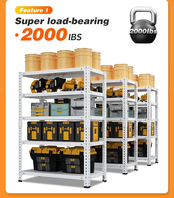 Multi Purpose Five Layer Rack Storage System - Suitable for Various Places Such as Warehouses, Shops, Offices, Homes, etc.