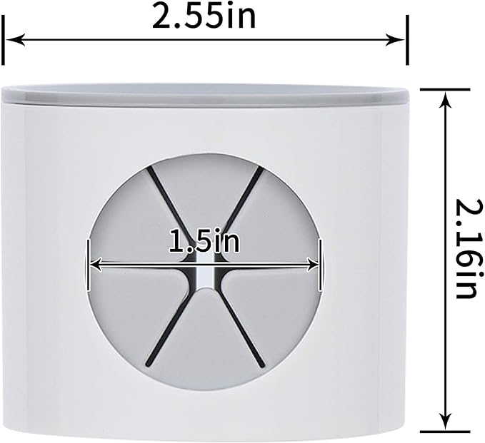 Electric Toothbrush Holder for Bathroom, Wall Mounted for Shower Space-Saving, Bathroom Storage Organizer Caddy, Toothbrush Holder for Kids, Bathroom Decor (4, Grey)