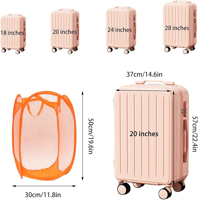 2Pcs Small Laundry Hampers, Folding Popup Mesh Laundry Basket, Collapsible Dirty Clothes Hamper, Portable Mesh Popup Hamper, Ideal for Bedroom, Travel and Home Use (Red & Orange)