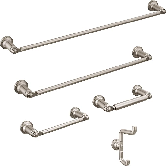 Delta Saylor (1-Pack) 24'' Towel Rack for Bathroom Stainless Steel Towel Bar for Bathroom Wall Towel Holder Rod Wall Mounted 73524-SS