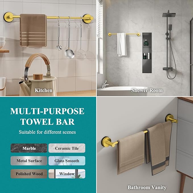 Towel Bar for Bathroom Wall,Adjustable 12~21 Inch Towel Racks for Bathroom Wall Mounted, Towel Holder for Glass Shower Door,Bathroom Accessories,Ap
