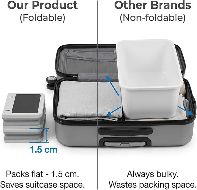 Cruise Magnetic Toothbrush Holder 2 Pack Cabin Walls, Foldable Toiletry Organizer for Disney RoyalCaribbean Carnival Cabin Bathroom, Strong Magnet, No Drilling, Space-Saving Travel Essential