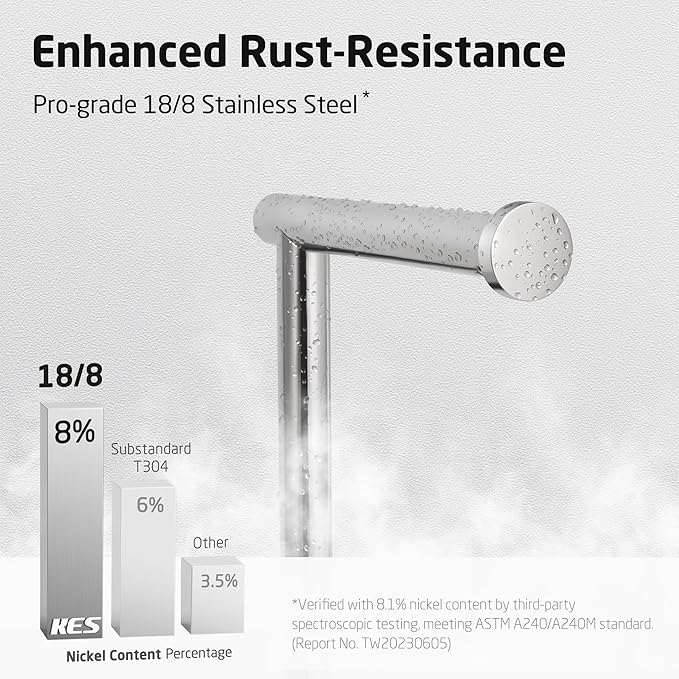 KES Toilet Paper Holder Stand, Freestanding Toilet Paper Roll Holder with Modern Natural Marble Base, White Freestanding Toilet Tissue Holder SUS304 Stainless Steel Brushed Finish BPH284S1-2