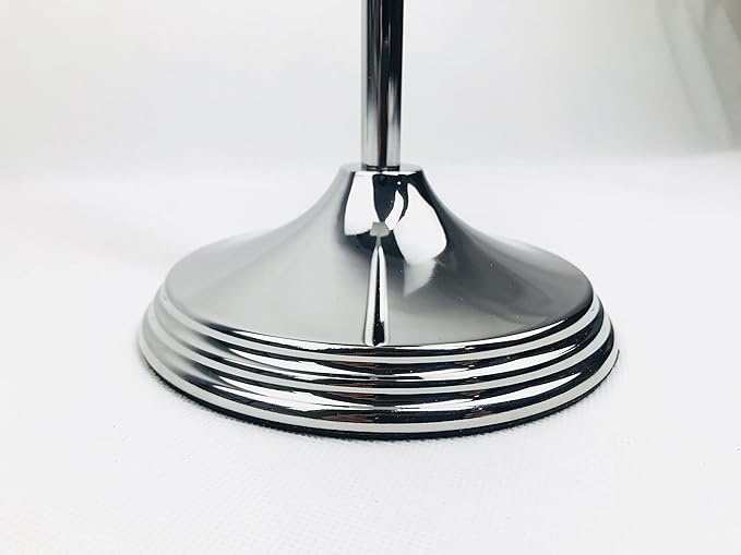 SunnyPoint Bathroom Free Standing Toilet Tissue Paper Roll Holder Stand with Reserve Function, Chrome Finish