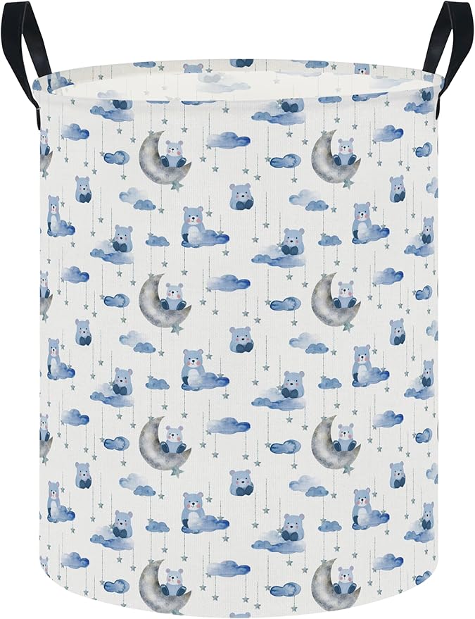 NTAOHAMPER Goody Bear Laundry Hamper,Laundry Basket,Baby Nursery Hamper,Waterproof Storage Bin,Clothes Organizer Basket,Room Decor(Goody Bear）