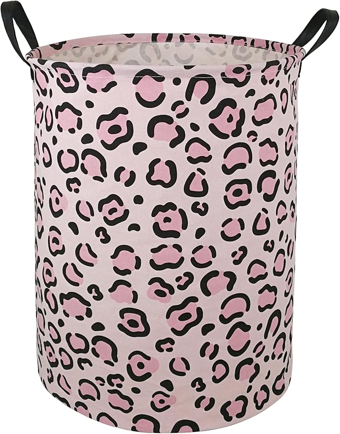 Round Laundry Hamper Storage Basket Fabric Material Storage Hamper Organization Basket, Storage Bin, Gift Box with Handles for Room