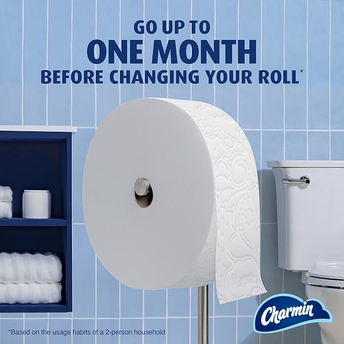 Charmin Toilet Paper Ultra Soft, 3 Forever Rolls Refill Rolls, 2-ply Bath Tissue, 3 Rolls