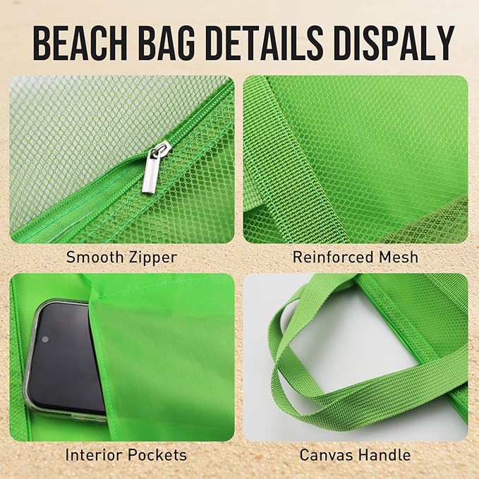 Mesh Shower Caddy, Portable Shower Bag, Quick-Dry Hanging Caddy Bath Organizer with Zipper, Toiletry Bag Essentials for Camping Travel College Dorm Room Gym (Green)