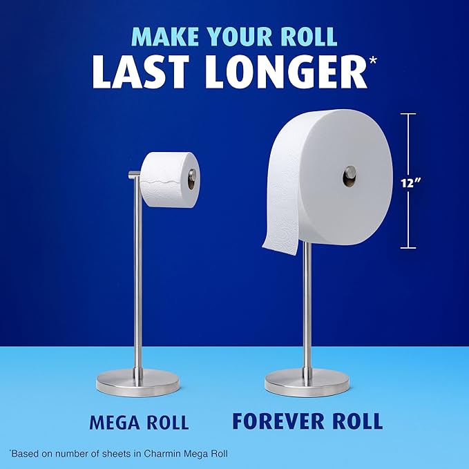 Charmin Toilet Paper Ultra Soft, 3 Forever Rolls Refill Rolls, 2-ply Bath Tissue, 3 Rolls