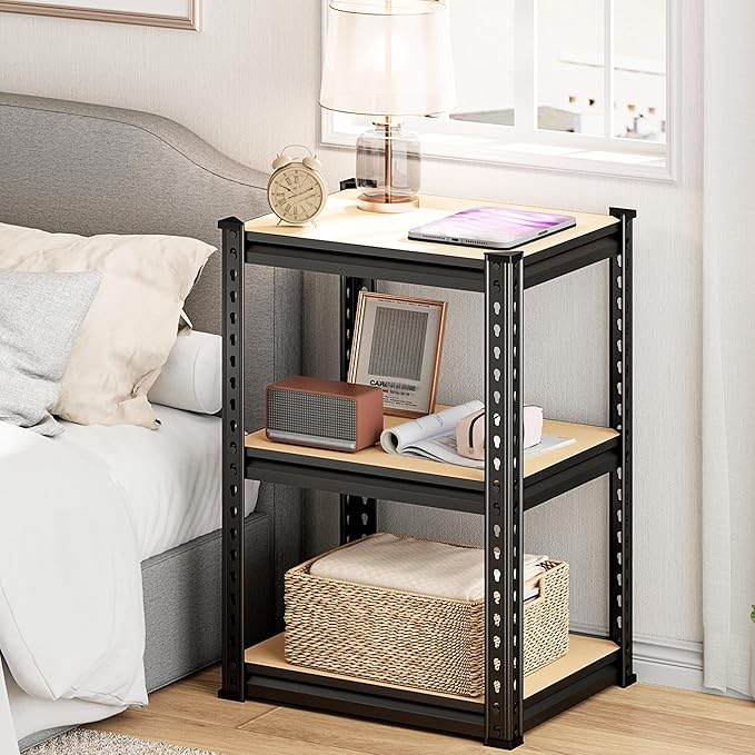 REIBII Storage Shelves 6 Tier Garage Shelving, Adjustable Shelving Units Loads 2256LBS, Narrow Shelves Units and Storage for Kitchen, Pantry, Garage, Closet, Basement, 16" W x 16" D x 72.2" H