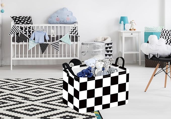 Baby Storage Basket Nursery Box Laundry Hamper Organization Bins for Toys and Clothes with Handles