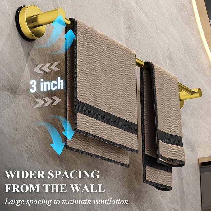 Towel Bar for Bathroom Wall,Adjustable 12~21 Inch Towel Racks for Bathroom Wall Mounted, Towel Holder for Glass Shower Door,Bathroom Accessories,Ap
