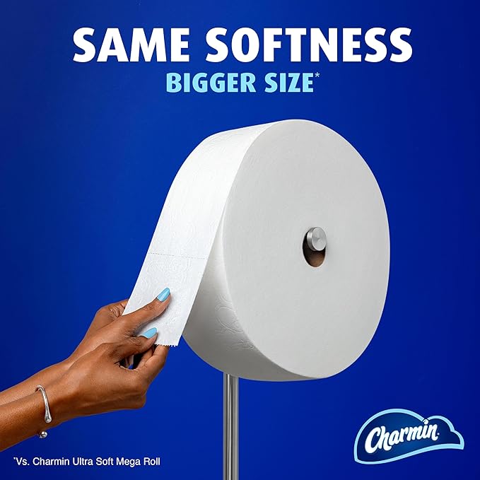 Charmin Toilet Paper Ultra Soft, 3 Forever Rolls Refill Rolls, 2-ply Bath Tissue, 3 Rolls