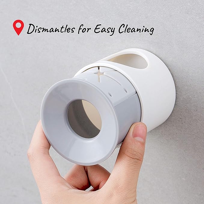 Electric Toothbrush Holder, Wall Mounted for Shower Space-Saving, Bathroom Storage Organizer Caddy for Kids, Decor (1, Grey)