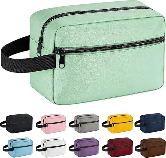 Travel Toiletry bag for Women and Men,Small Cosmetic Bag Hanging Lightweight Makeup Bag Small Tool Bag Travel Organizer accessories for Women Men - Avocado Green
